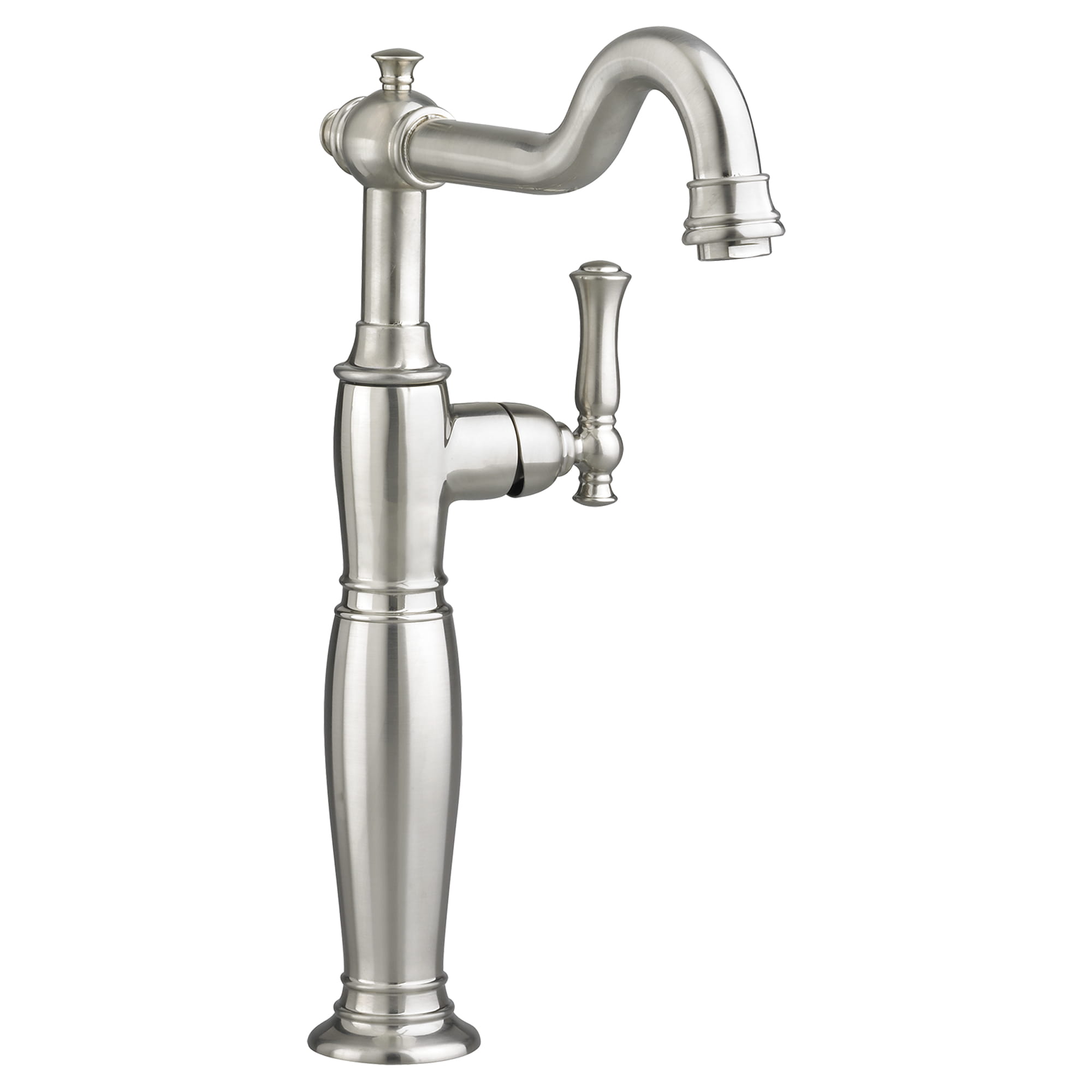 Quentin Single Hole Single Handle FeatureVessel Sink Faucet With Lever Handle   BRUSHED NICKEL